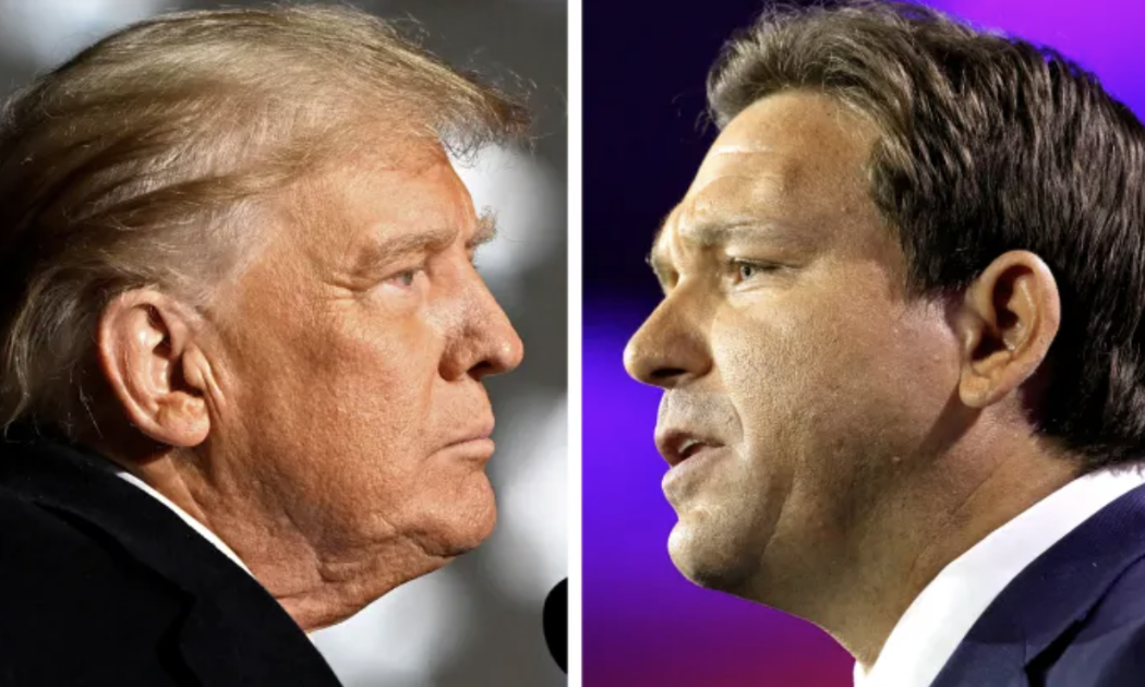 Cựu Tổng thống Mỹ Jon DeSantis (trái) và Thống đốc bang Florida Jon DeSantis - Ảnh: CNBC.