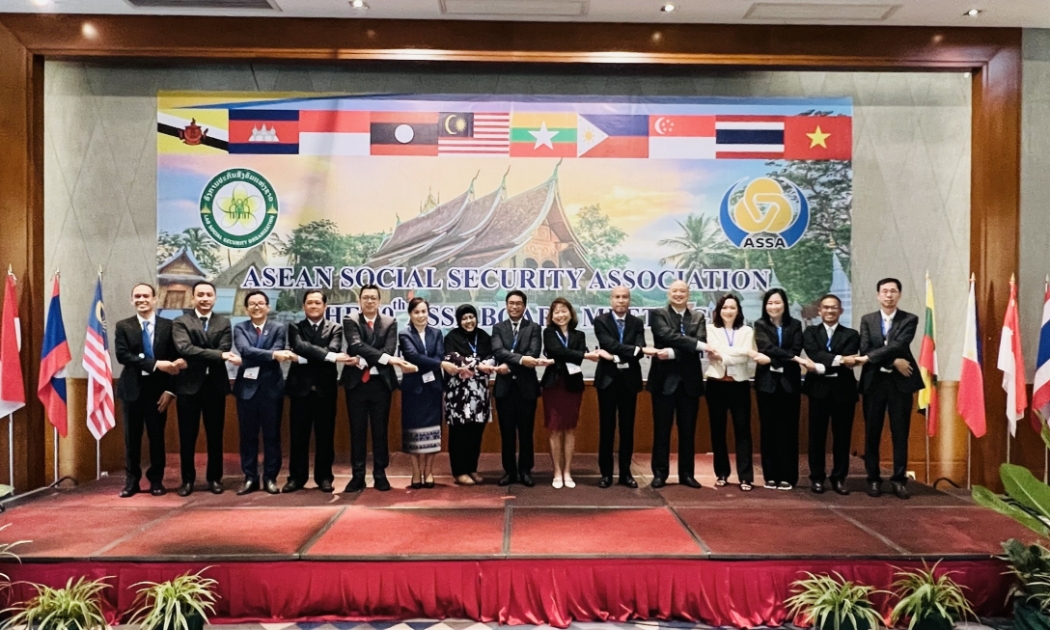 Đại diện các tổ chức tham dự hội nghị. Ảnh - Bảo hiểm xã hội Việt Nam.