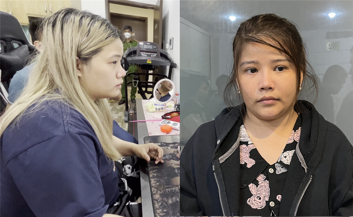 Đối tượng Mạch Thị Mỵ (trái) và đối tượng Mạch Thị Nga (phải). Ảnh: Bộ Công an.