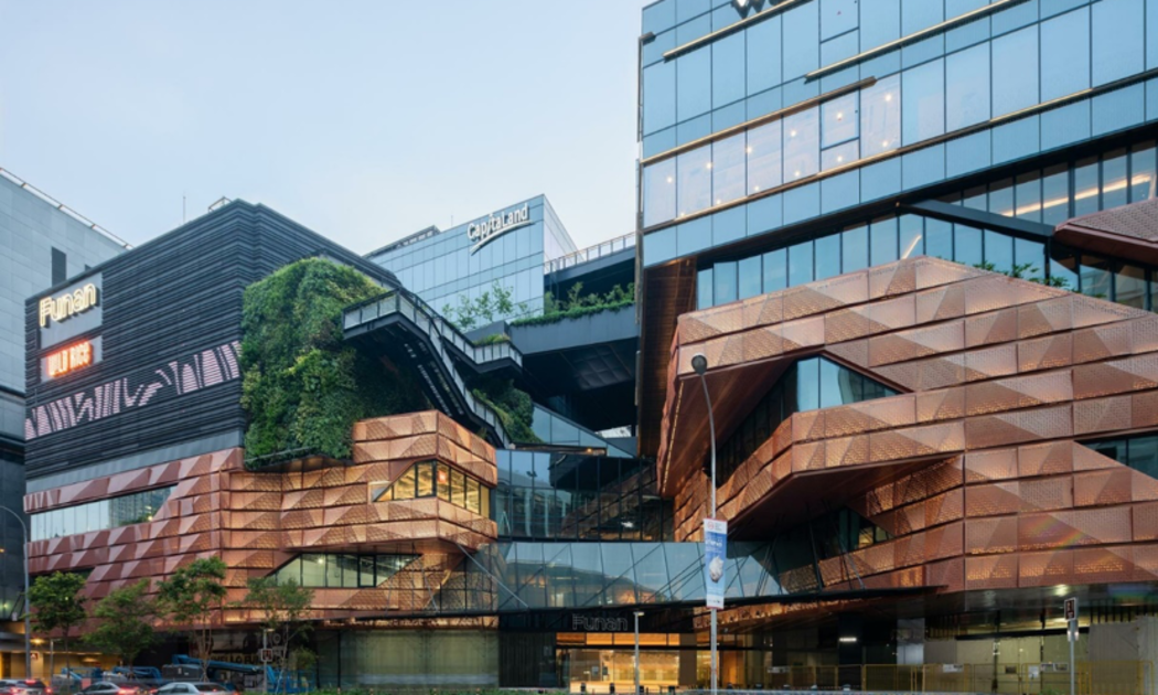 Trung tâm mua sắm Funan tại Singapore. Nguồn: Woods Bagot.