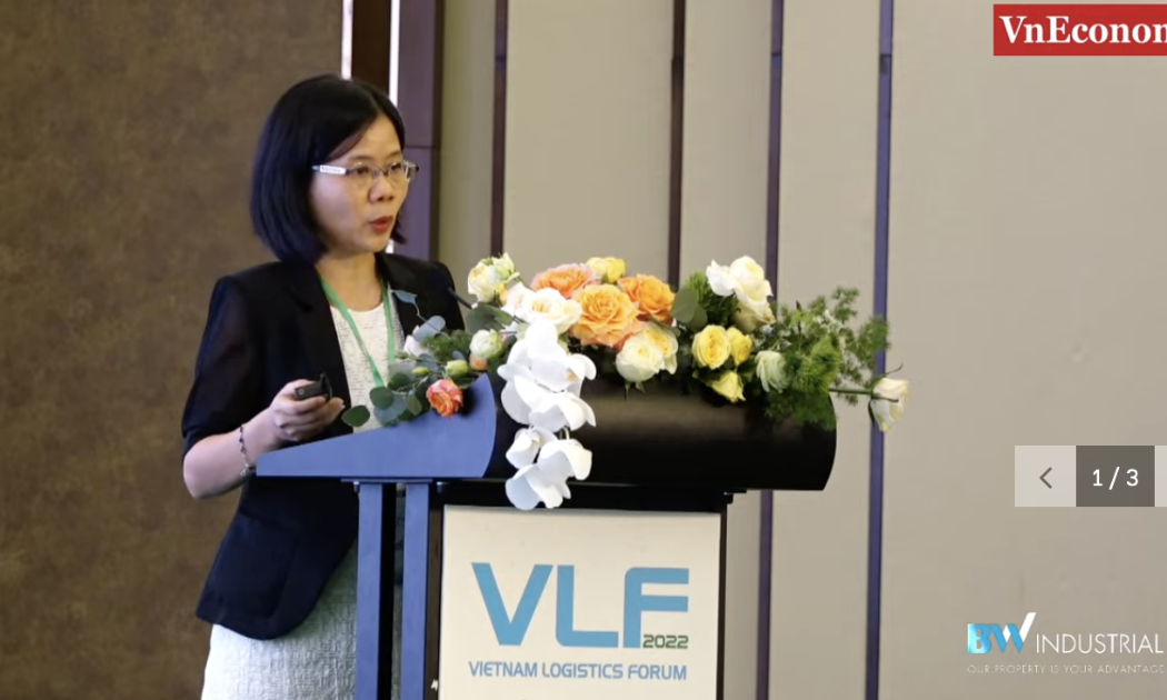 PGS. TS Trịnh Thị Thu Hương, Phó Chủ tịch Hiệp hội phát triển nhân lực Logistics Việt Nam - VALOMA. Ảnh: Hoàng Việt.