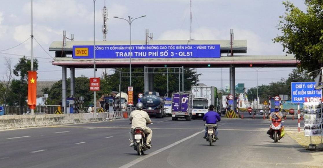 Trạm thu phí số 3 hoàn vốn cho dự án BOT Quốc lộ 51.