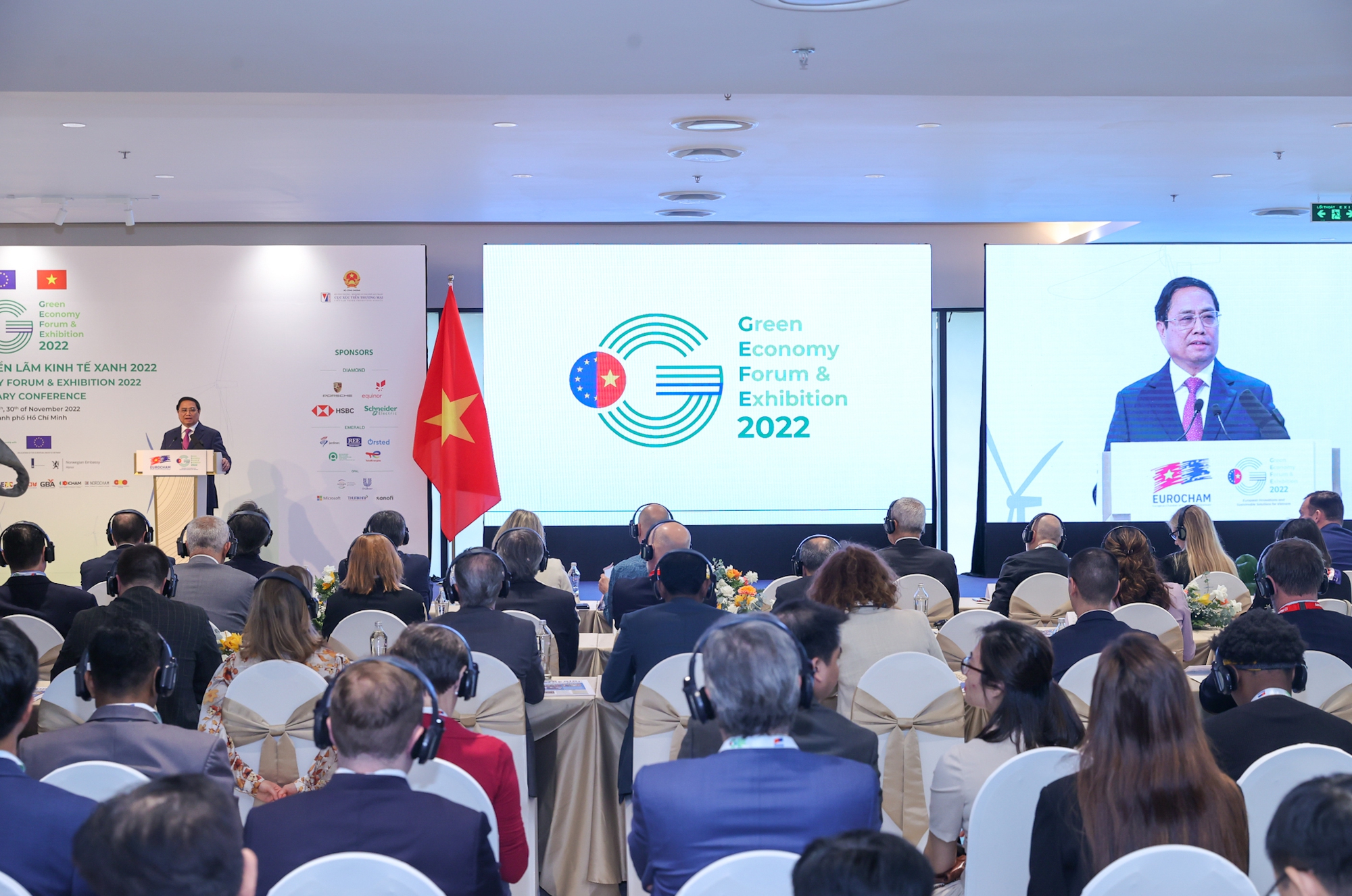 Diễn đàn và Triển lãm Kinh tế xanh GEFE 2022 khai mạc sáng 28/11 tại thành phố Thủ Đức, TP.HCM- Ảnh: VGP