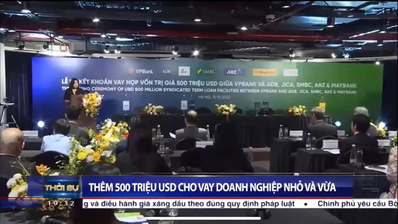 VPBank huy động thành công khoản vay hợp vốn 500 triệu USD từ 5 tài chính quốc tế.
