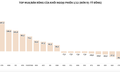 Khối ngoại tiếp tục giải ngân ròng hơn 1.100 tỷ đồng