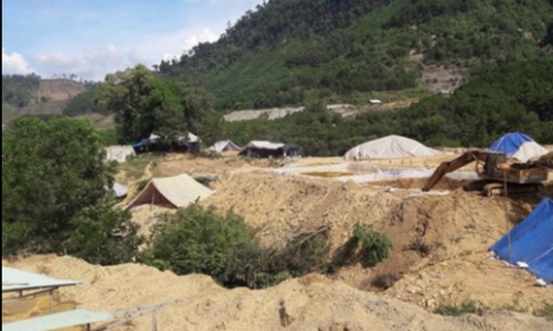 Quyết liệt truy quét nạn khai thác vàng trái phép tại mỏ vàng Bồng Miêu 