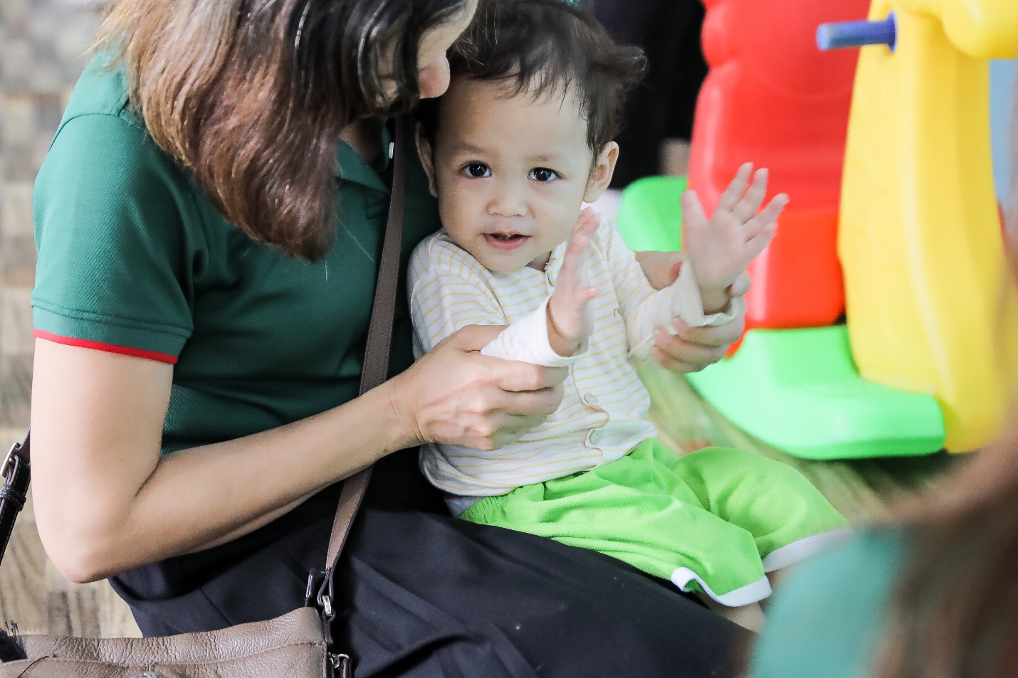 Nụ cười của các em nhỏ trong chương trình Bữa ăn Trọn vẹn.