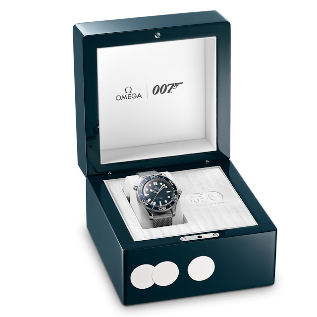 Đồng hồ Omega Seamaster Diver 300M 60 Years Of James Bond sẽ có sẵn dưới dạng phiên bản đặc biệt, không giới hạn kể từ quý đầu tiên của năm 2023.