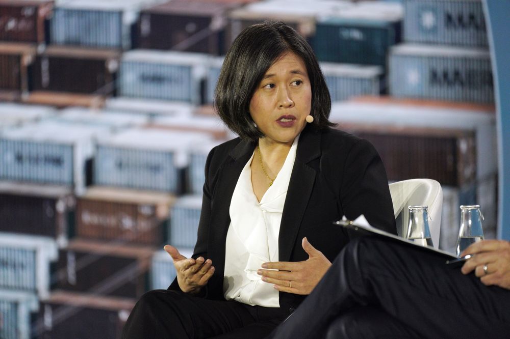 Đại diện thương mại Mỹ Katherine Tai - Ảnh: Bloomberg