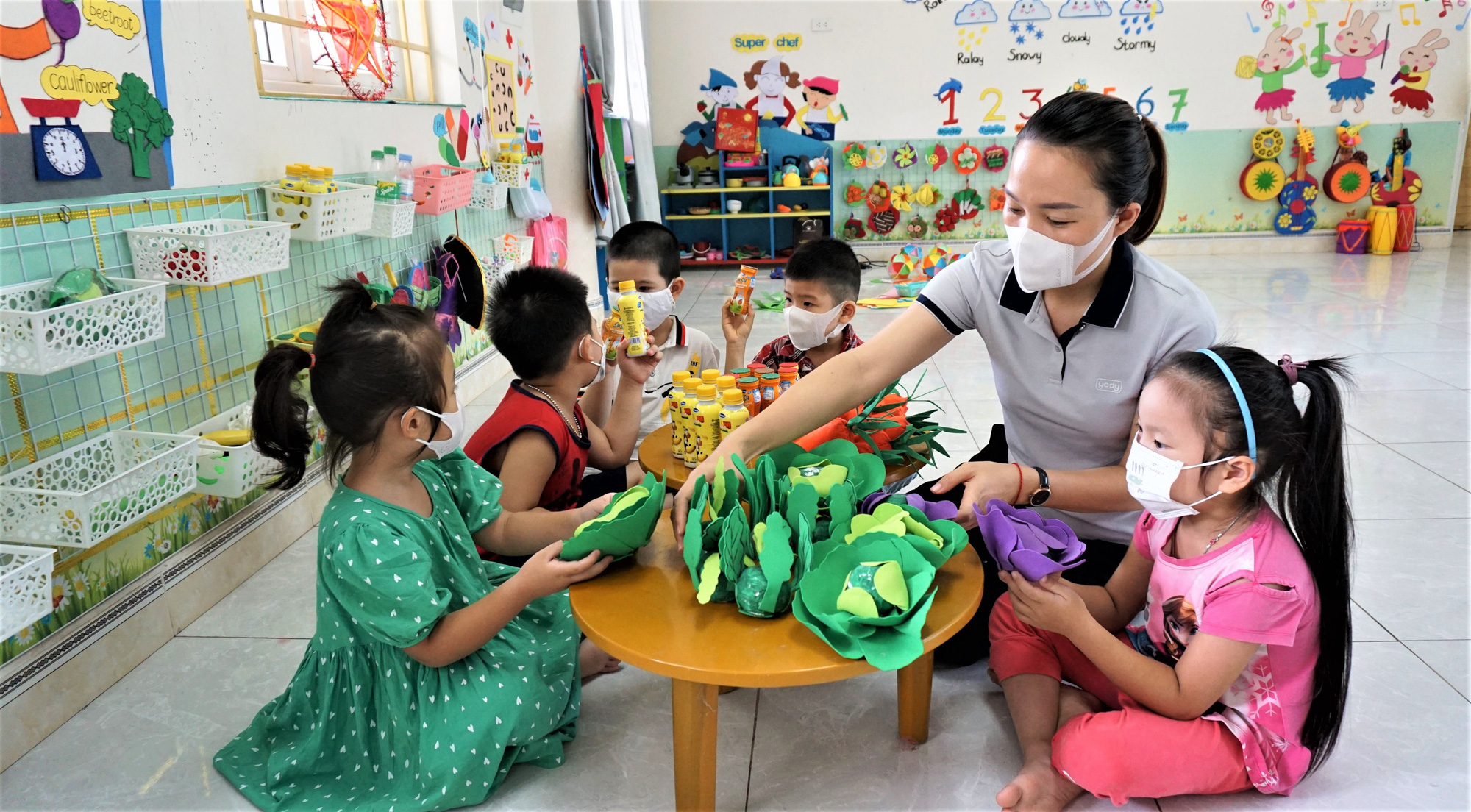 Đề xuất tăng tới 100% phụ cấp giáo viên mầm non. Ảnh:  VGP