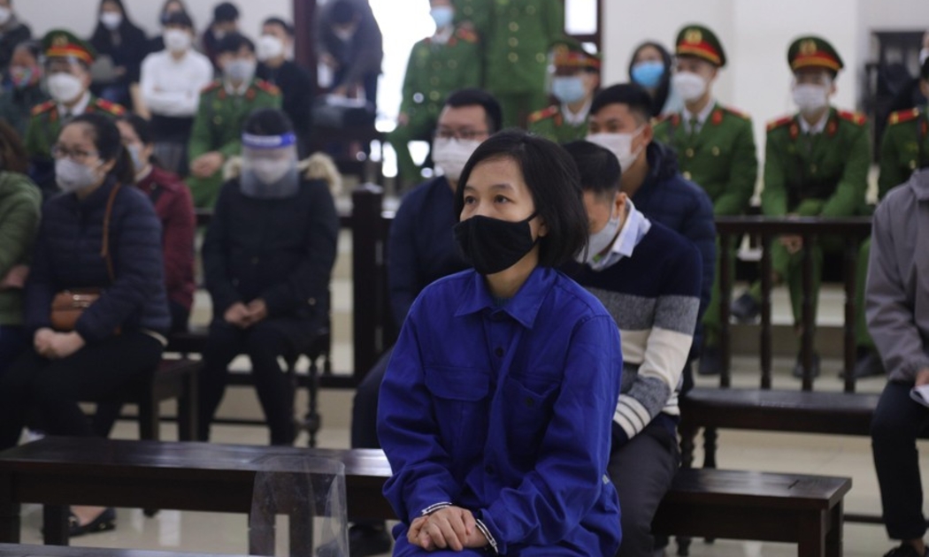 Nguyễn Hà Thành tại phiên tòa sơ thẩm hồi tháng 1/2022. 