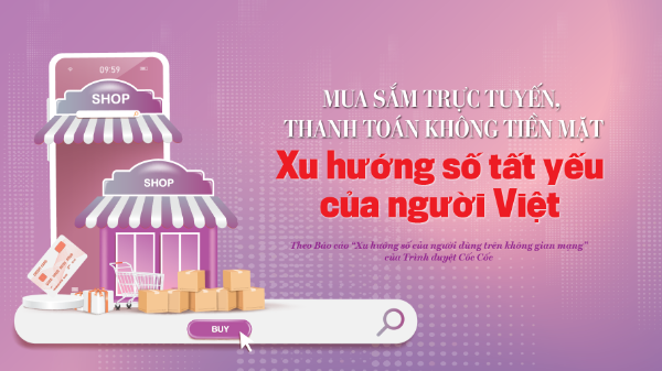 Mua sắm trực tuyến, thanh toán không tiền mặt: Xu hướng số tất yếu của người Việt