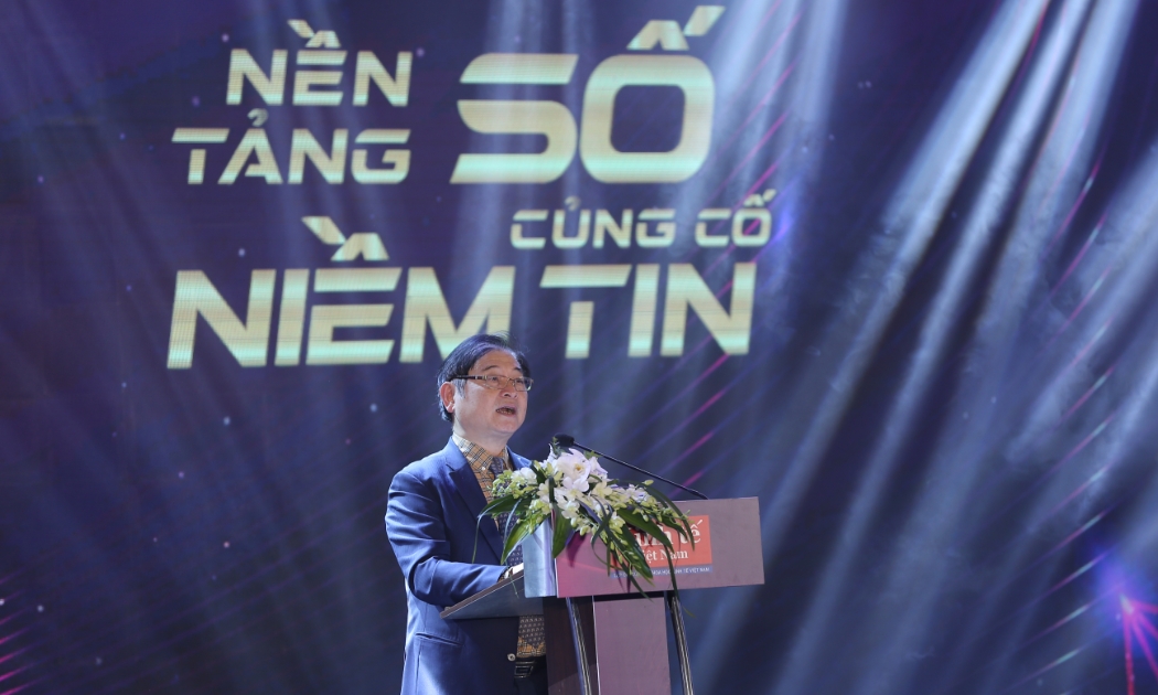 Ông Phan Xuân Dũng, Chủ tịch Liên Hiệp các Hội Khoa học Kỹ thuật Việt Nam. Ảnh - Chu Xuân Khoa. 