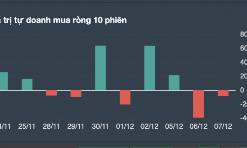 Tự doanh lại xả ròng, tập trung bán NVL và VPB