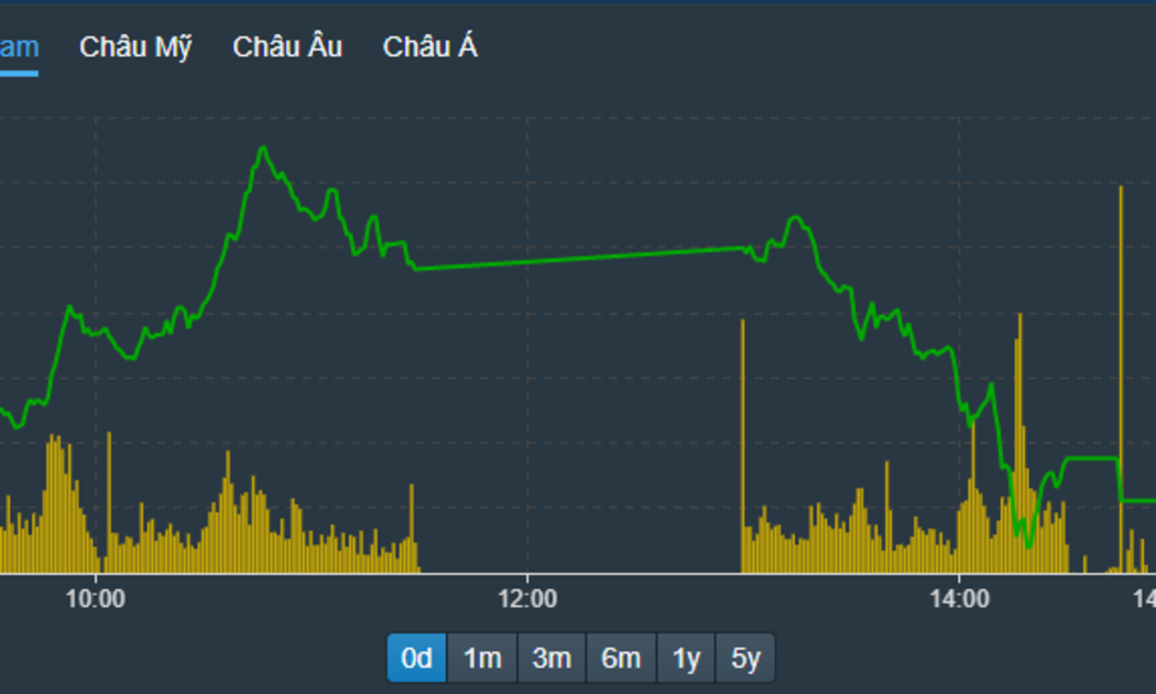 VN-Index hạ độ cao rất nhanh trong phiên chiều.