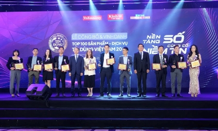 AConcept cùng những đơn vị xuất sắc nhận Giải thưởng Top 100 Sản phẩm - Dịch vụ Tin Dùng 2022.