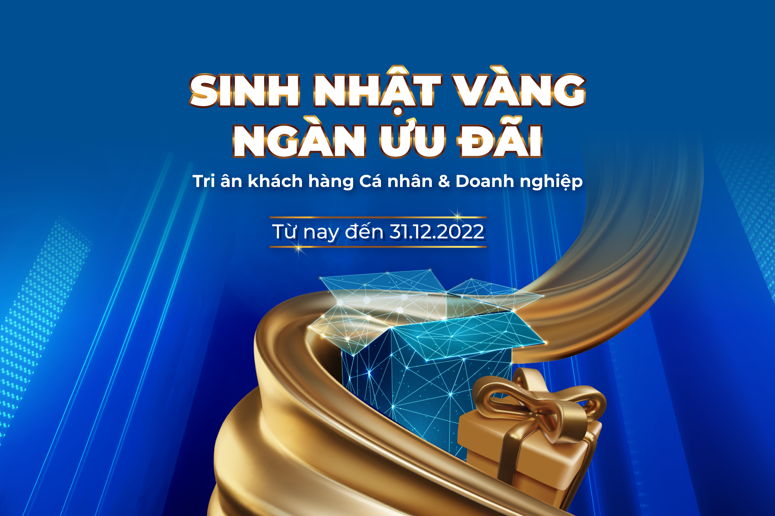 Sacombank đang triển khai nhiều ưu đãi để tri ân khách hàng Cá nhân và Doanh nghiệp mừng sinh nhật.