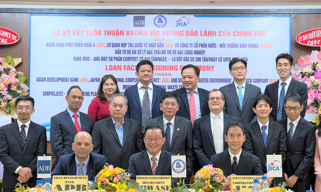 Ký hợp tác tài trợ vốn cho “Dự án phát điện sử dụng nguồn nhiệt từ xử lý rác thải”.