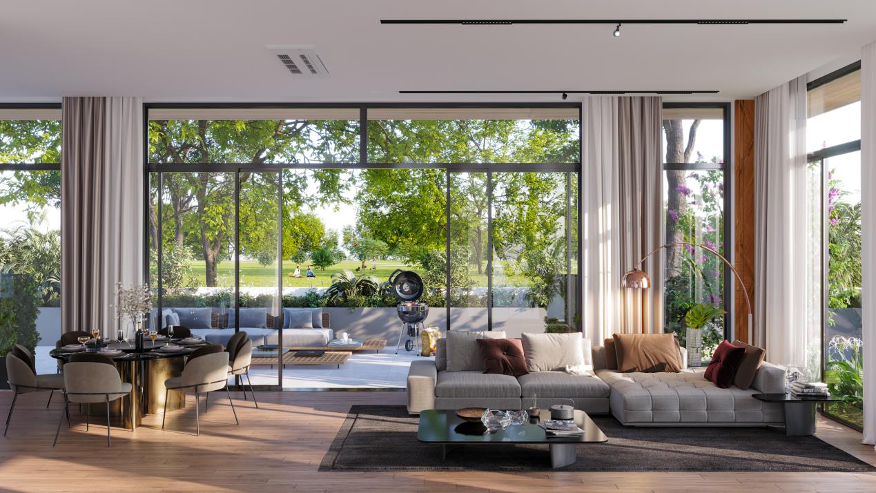 Biệt thự k&iacute;nh tr&agrave;n, 3 - 4 mặt tho&aacute;ng như resort.