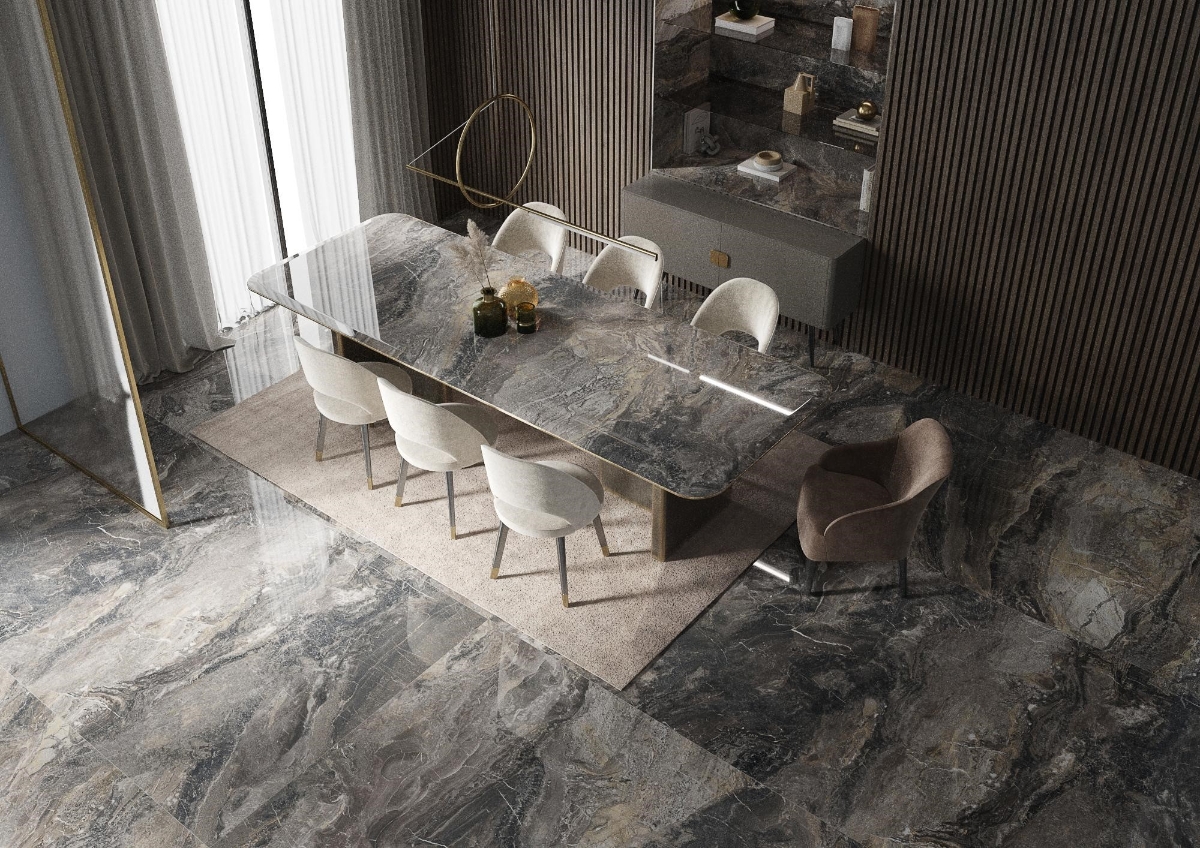 Với đá nung kết thương hiệu VASTA Stone, không gian sống trở nên sống động, khoáng đạt và tràn đầy cảm hứng. Ảnh: VASTA Stone.