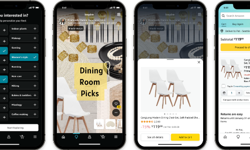 Amazon “học hỏi” TikTok để bán hàng trên nền tảng video