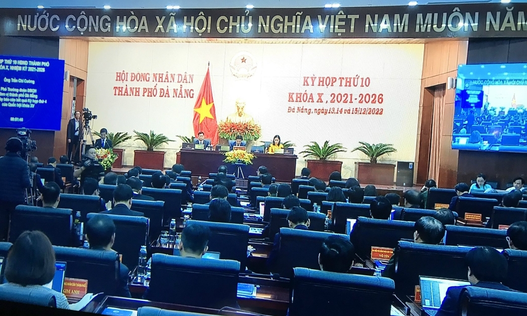 Quang cảnh kỳ họp thứ 10, HĐND TP. Đà Nẵng khóa X, nhiệm kỳ 2021-2026