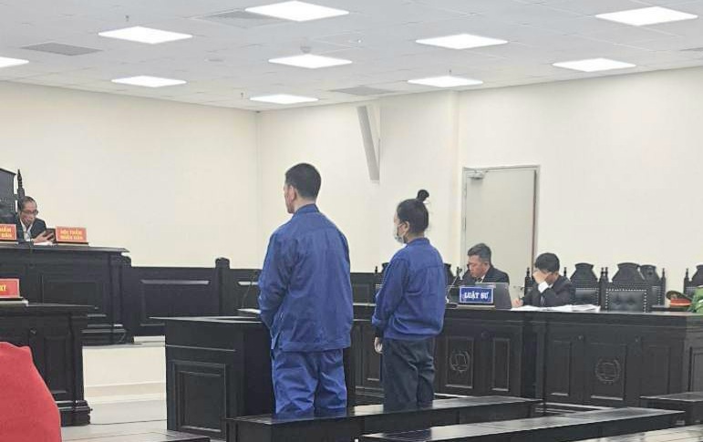Các bị cáo tại tòa.