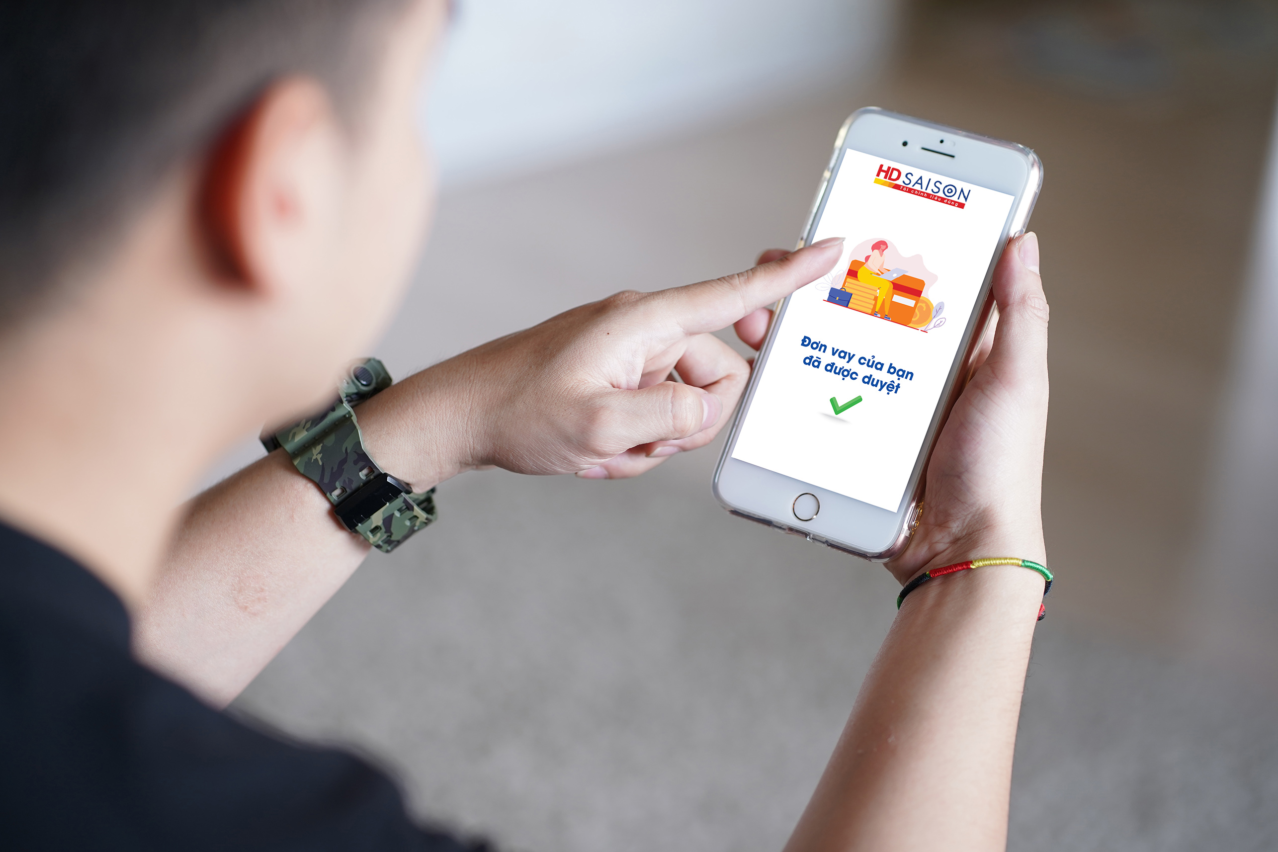 G&oacute;i vay c&ocirc;ng nh&acirc;n ho&agrave;n to&agrave;n được triển khai tr&ecirc;n App HD SAISON.