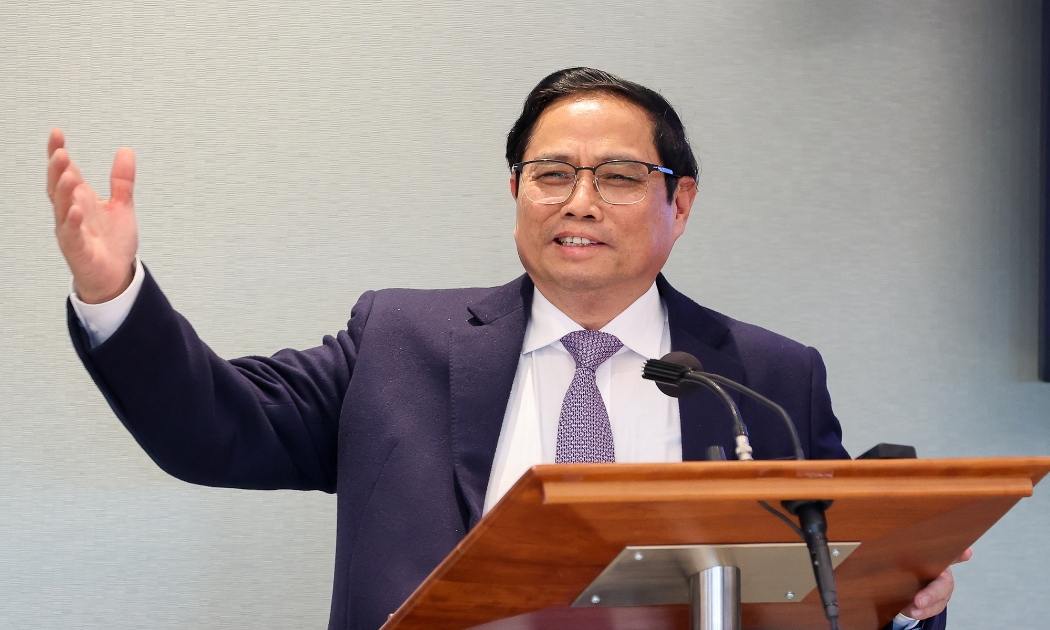 Thủ tướng Phạm Minh Chính phát biểu tại sự kiện - Ảnh: VGP