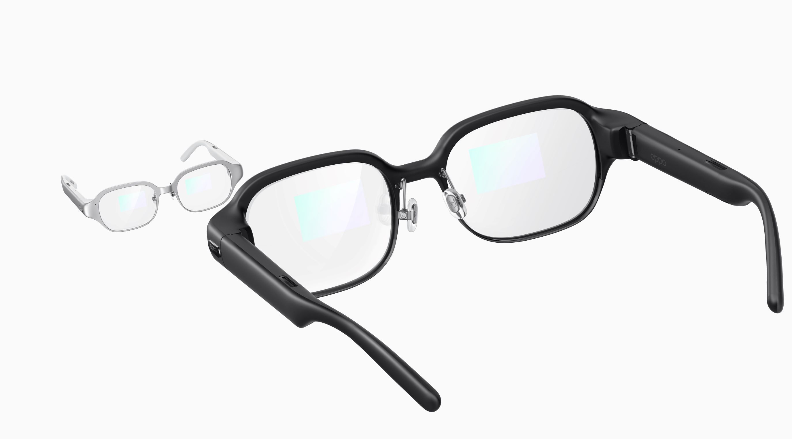Kính thông minh siêu nhẹ Air Glass 2, ống kính dẫn sóng nhiễu xạ SRG đầu tiên trên thế giới do OPPO phát triển.