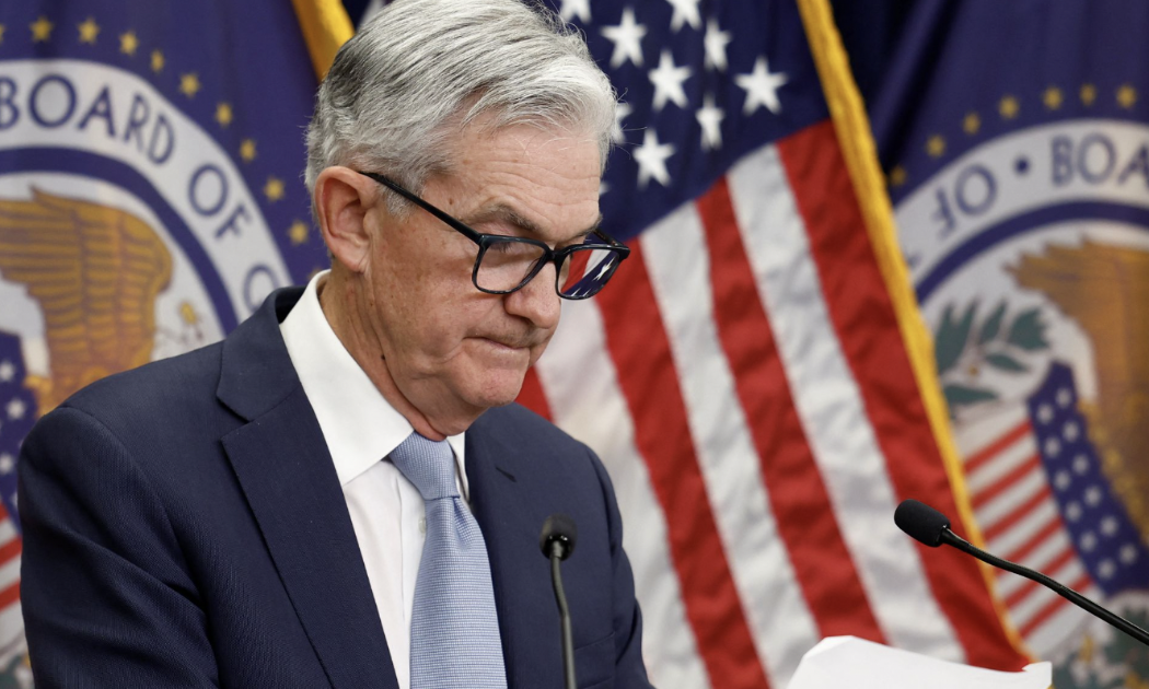 Chủ tịch Fed Jerome Powell tại cuộc họp báo ngày 14/12 ở Washington DC sau cuộc họp chính sách tiền tệ của Fed - Ảnh: Reuters.
