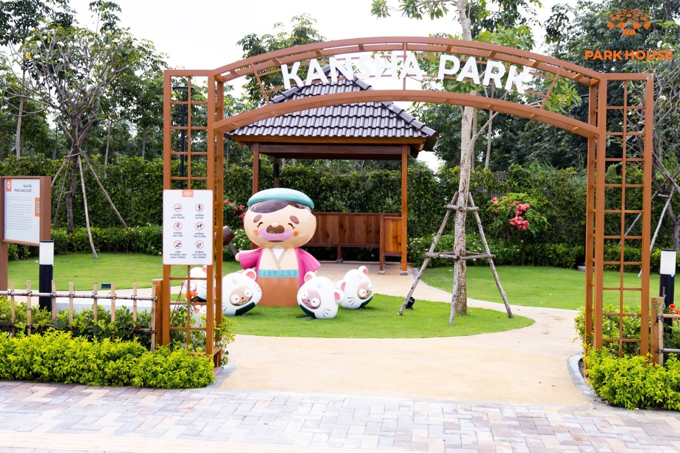 C&ocirc;ng vi&ecirc;n Kansha Park - một trong 6 c&ocirc;ng vi&ecirc;n chủ đề bản quyền Nhật Bản (Hokuseisha) tại C&aacute;t Tường Park House.