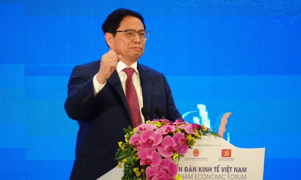 Thủ tướng Phạm Minh Chính phát biểu chỉ đạo tại diễn đàn - Ảnh: Việt Tuấn