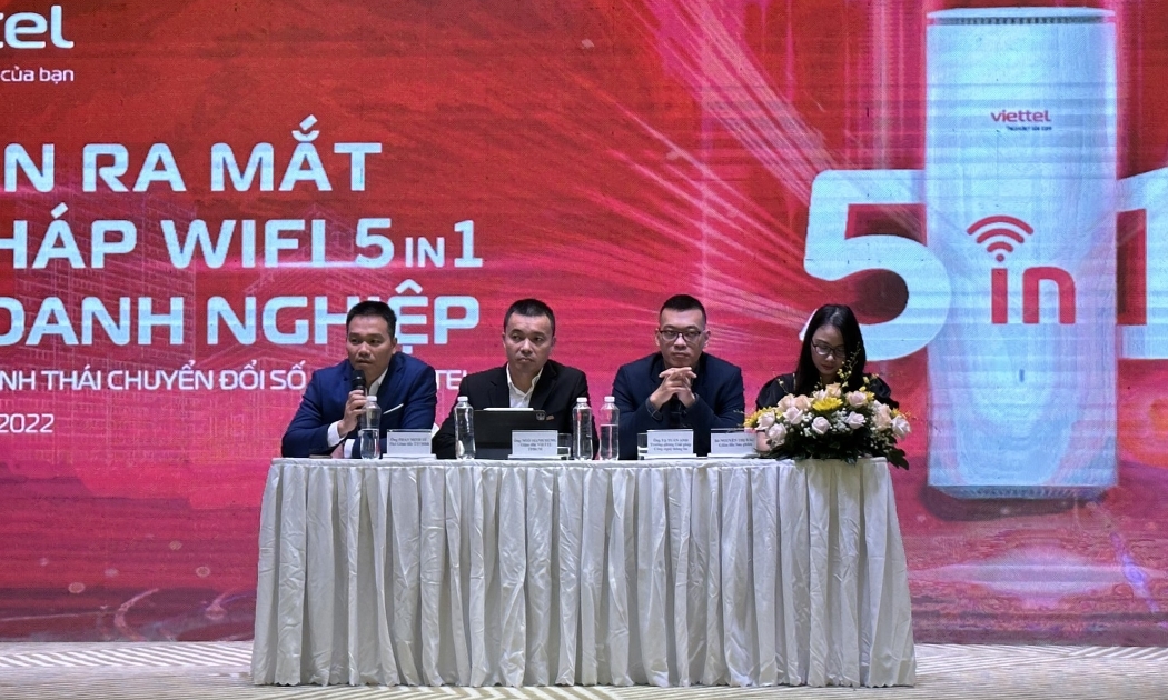 Ngày 20/12, Viettel Telecom đã ra mắt giải pháp WiFi 5in1 tích hợp công nghệ WiFi6 với tốc độ cao tới 1Gbps.