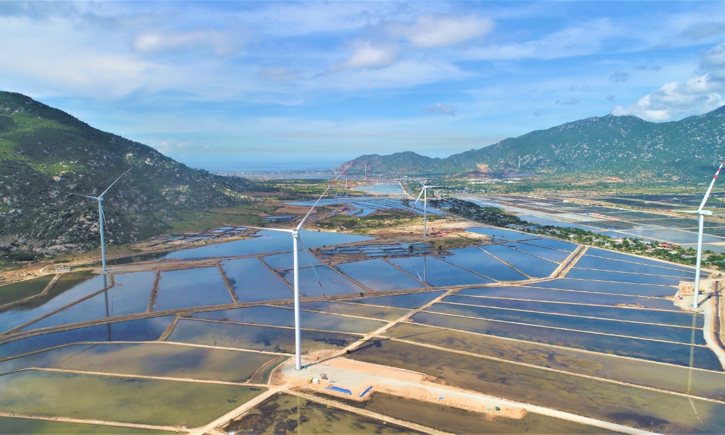 Dự án phát triển điện gió trên đất liền tại tỉnh Ninh Thuận.