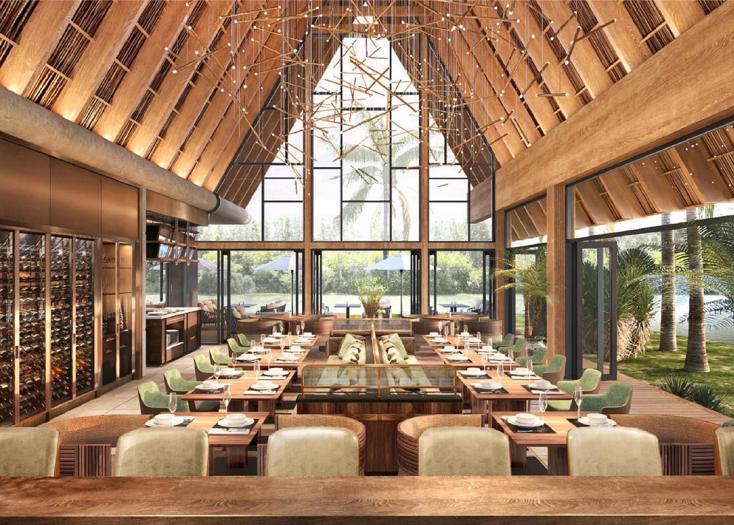 Khung cảnh thơ mộng b&ecirc;n bờ hồ c&ugrave;ng kh&ocirc;ng gian kết nối với thi&ecirc;n nhi&ecirc;n.