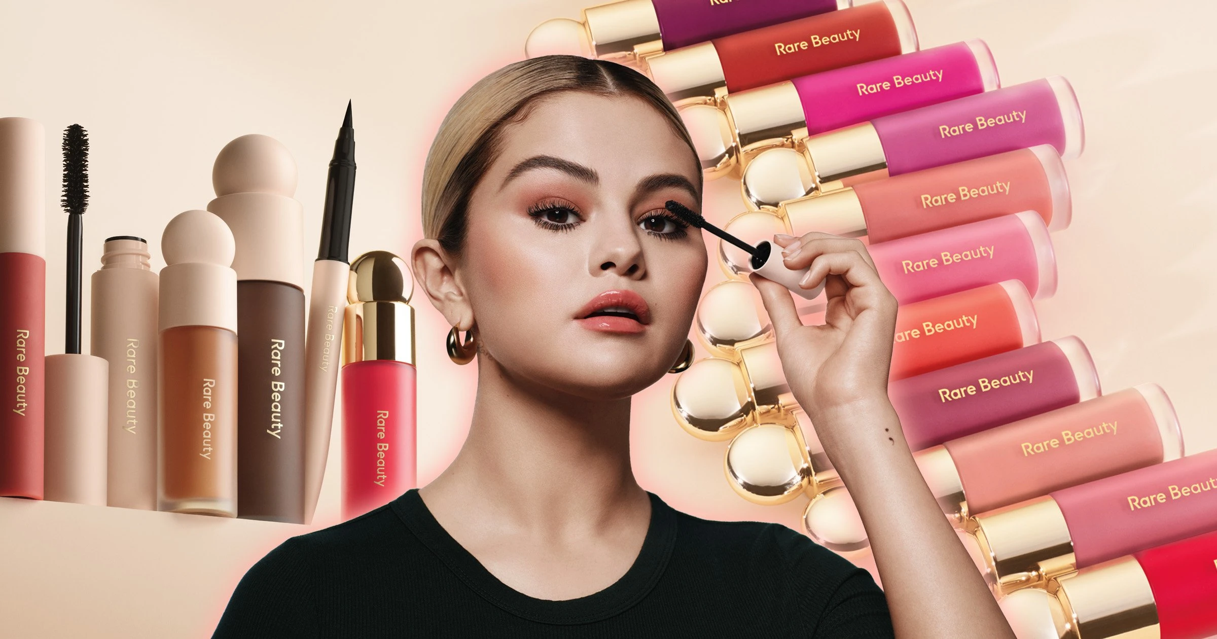 Rare Beauty - thương hiệu mỹ phẩm thuần chay và không thử nghiệm trên động vật - do Selena Gomez sáng lập. Ảnh: Metro UK