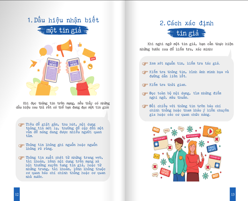 Cẩm nang ra đời sẽ cung cấp c&aacute;c th&ocirc;ng tin kiến thức cần thiết để ph&ograve;ng chống, tạo sức đề kh&aacute;ng cho tổ chức c&aacute; nh&acirc;n ph&ograve;ng chống tin giả, tin sai sự thật.