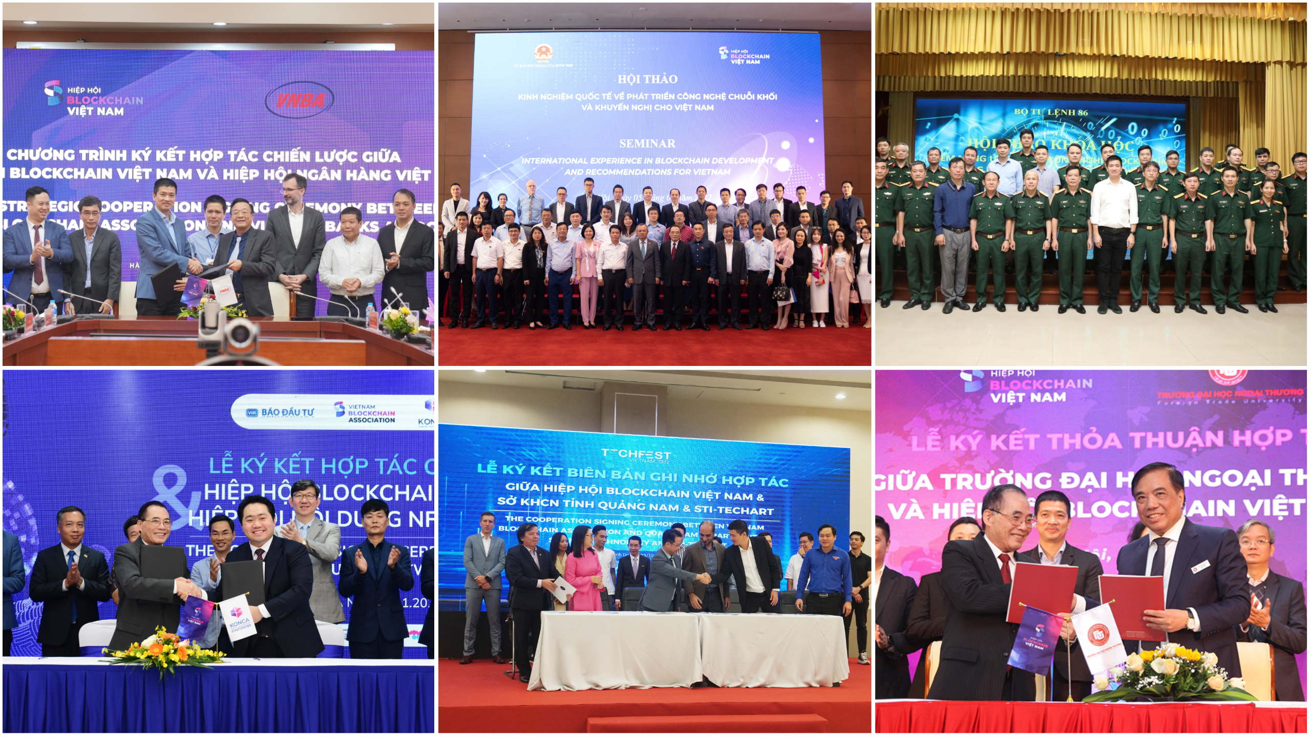 Một số sự kiện Hiệp hội Blockchain Việt Nam đã tham gia thúc đẩy trong năm 2022.