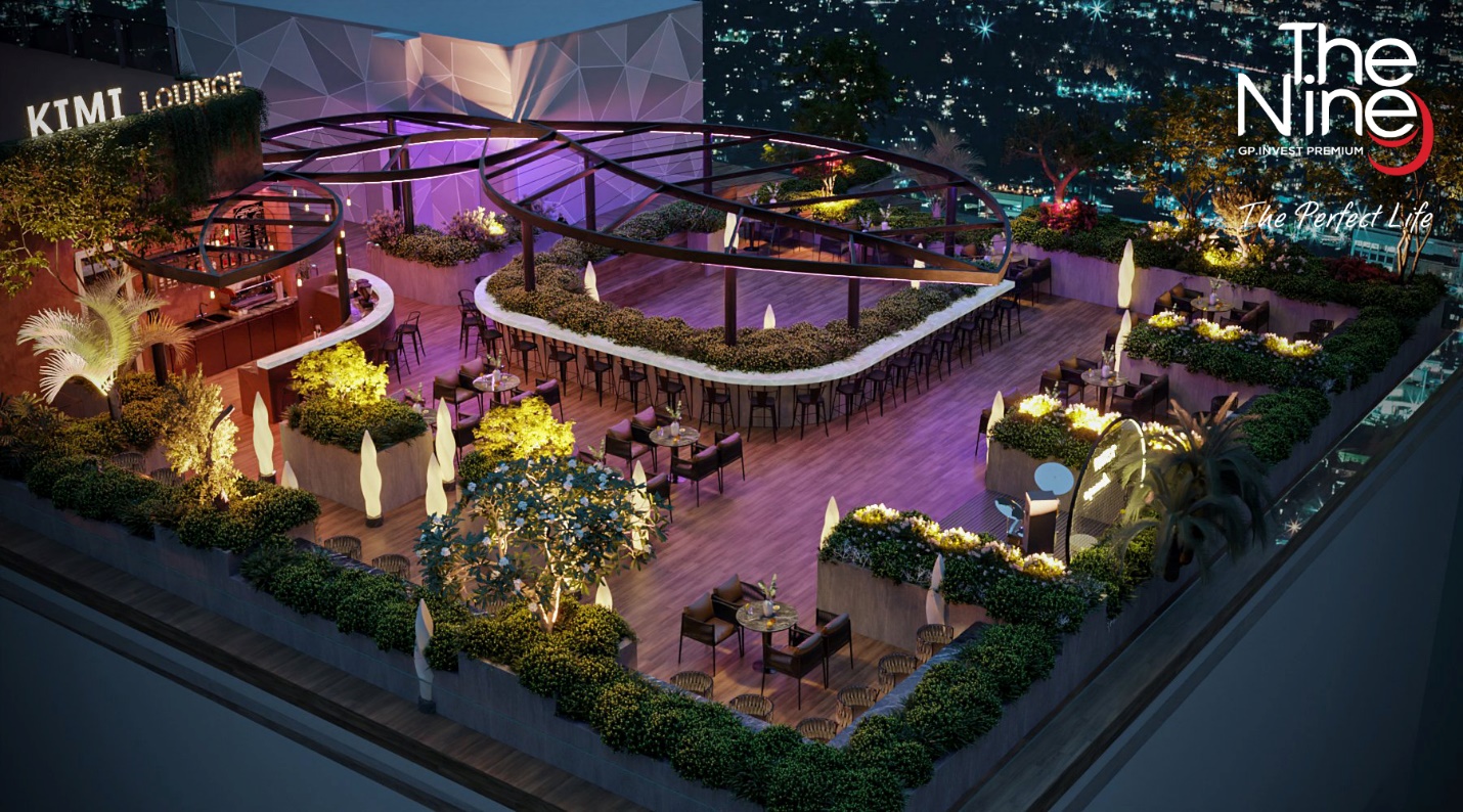 Rooftop ngắm thành phố từ tầng 31.