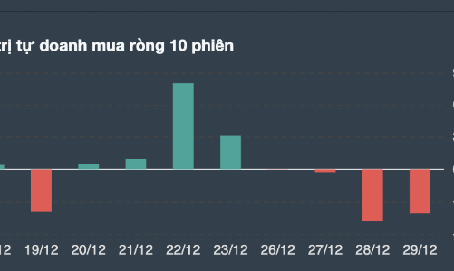 Gần Tết tự doanh bán ròng không ngớt, xả toàn cổ phiếu VN30