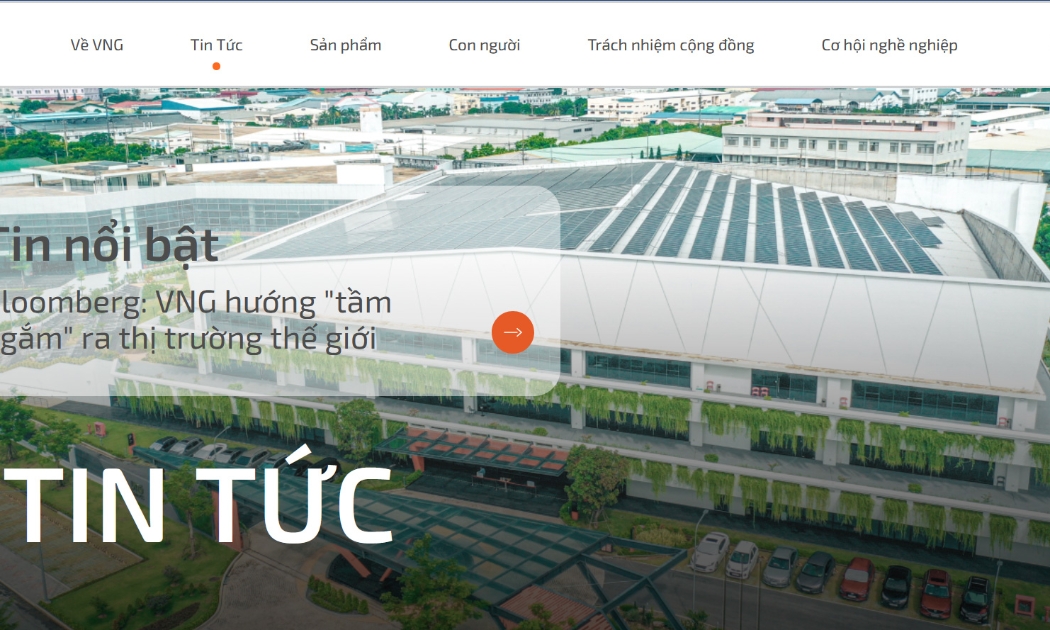 Trang web của VNG.