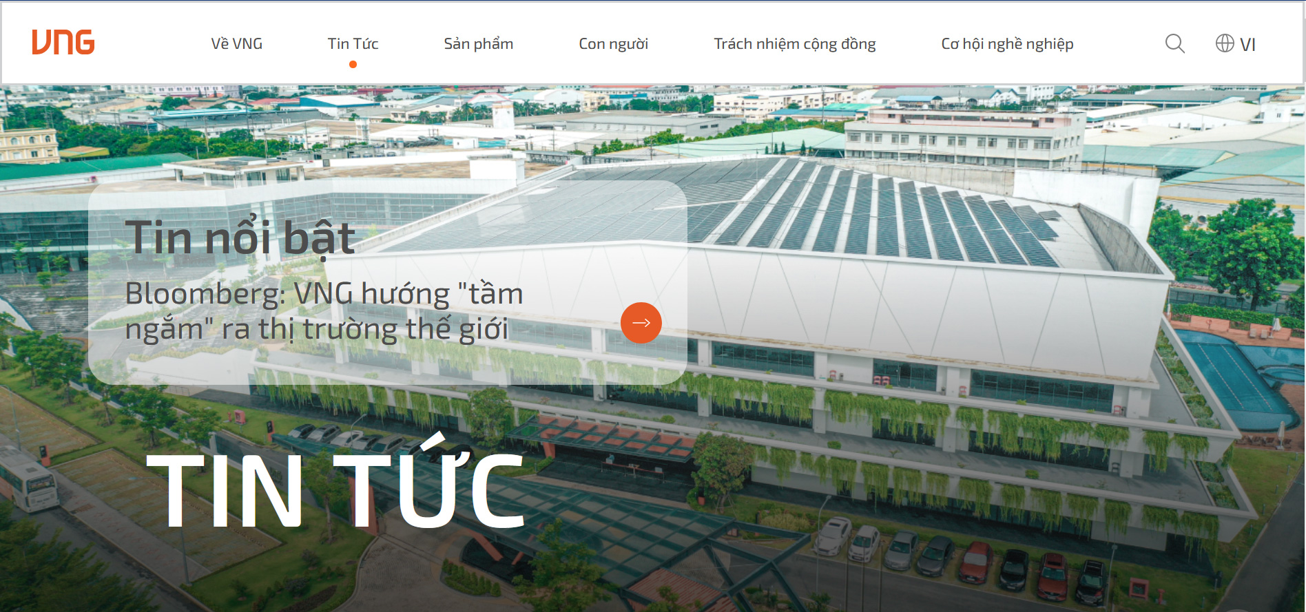 Trang web của VNG.