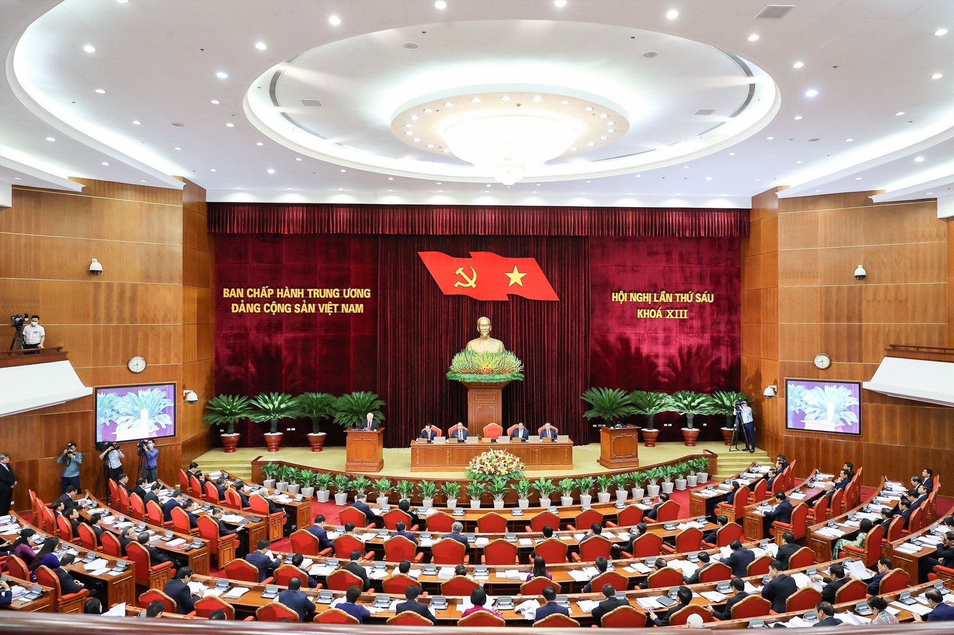 Hội nghị Trung ương 6 khoá XIII diễn ra hồi đầu tháng 10.2022. Ảnh: Nhật Bắc