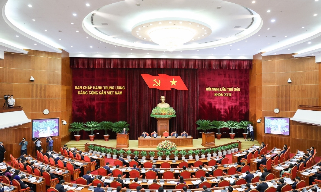 Hội nghị Trung ương 6 khoá XIII diễn ra hồi đầu tháng 10.2022. Ảnh: Nhật Bắc