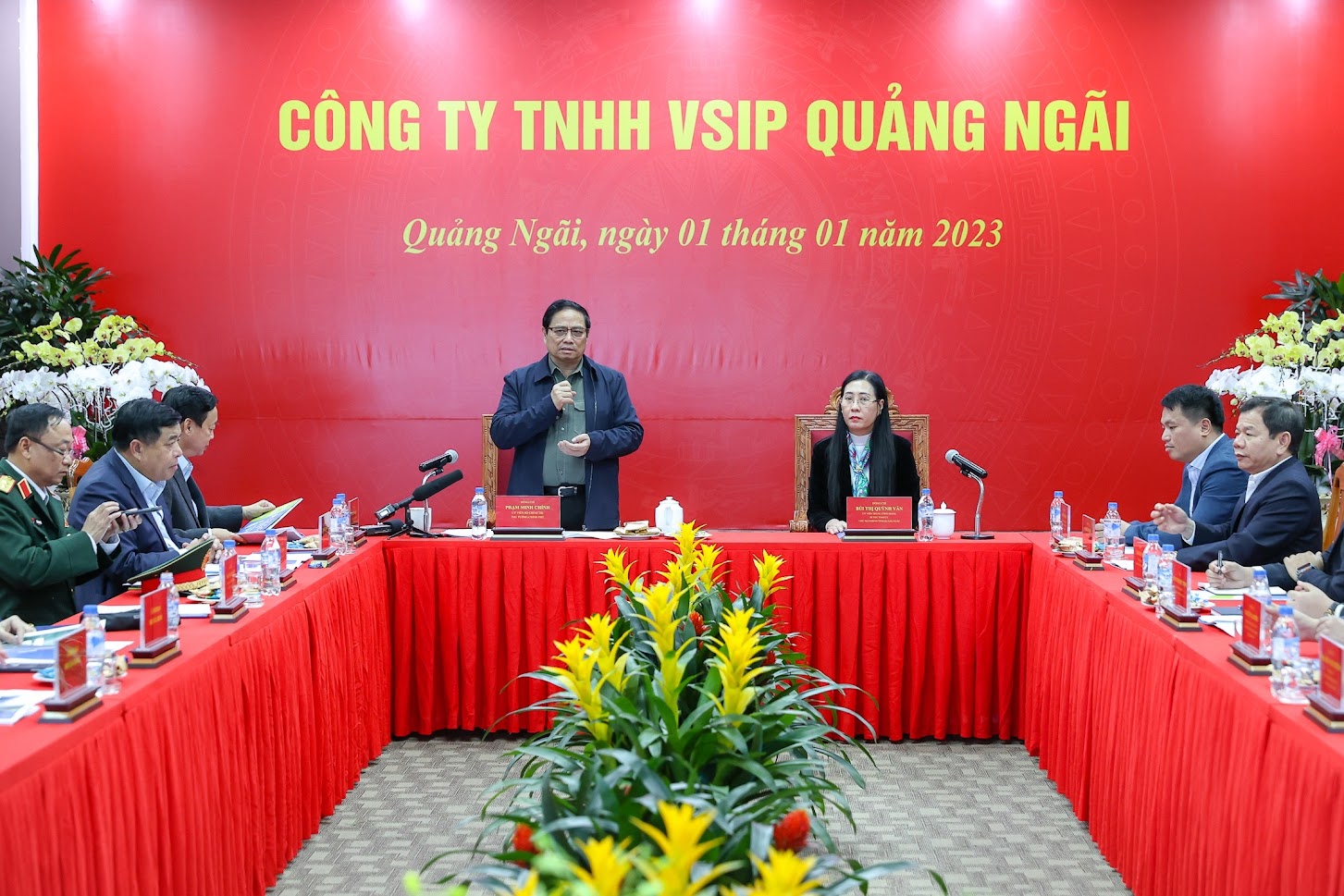 Thủ tướng ghi nhận, biểu dương những kết quả hoạt động của VSIP Quảng Ng&atilde;i với c&oacute; &yacute; nghĩa quan trọng về kinh tế - x&atilde; hội, mang lại hiệu quả 