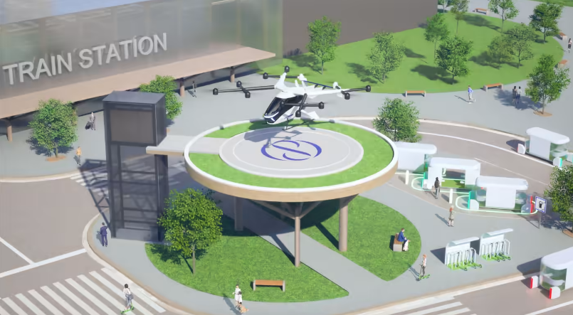 SkyDrive hy vọng c&oacute; thể đưa những người tham gia World Expo 2025 thử nghiệm tr&ecirc;n &ocirc; t&ocirc; bay của m&igrave;nh&nbsp;