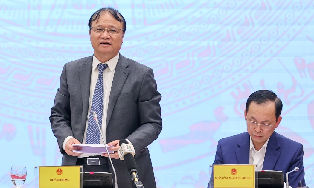 Thứ trưởng Bộ Công Thương Đỗ Thắng Hải tại họp báo - Ảnh: VGP