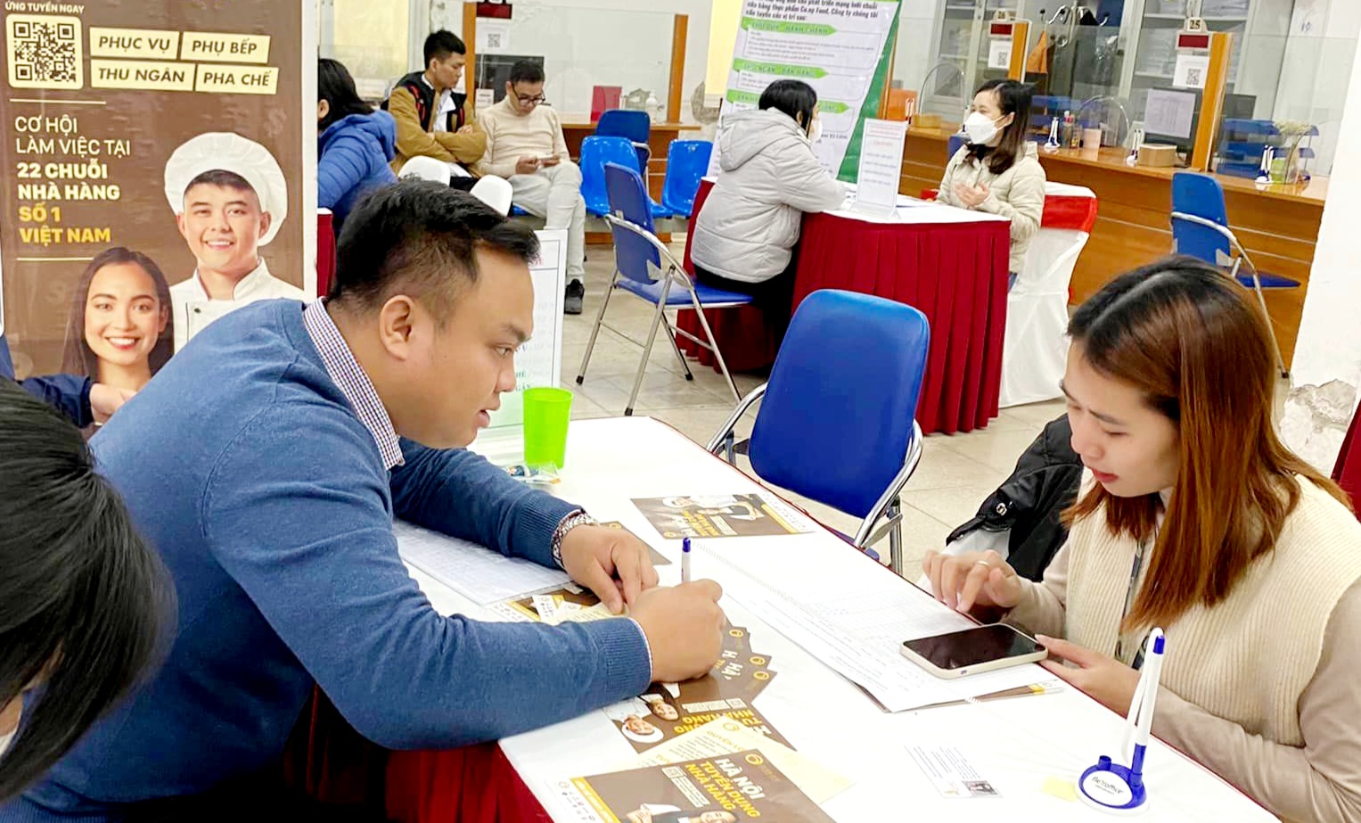 Doanh nghiệp t&igrave;m kiếm lao động thời vụ dịp Tết tăng cao. Ảnh - N.Dương.