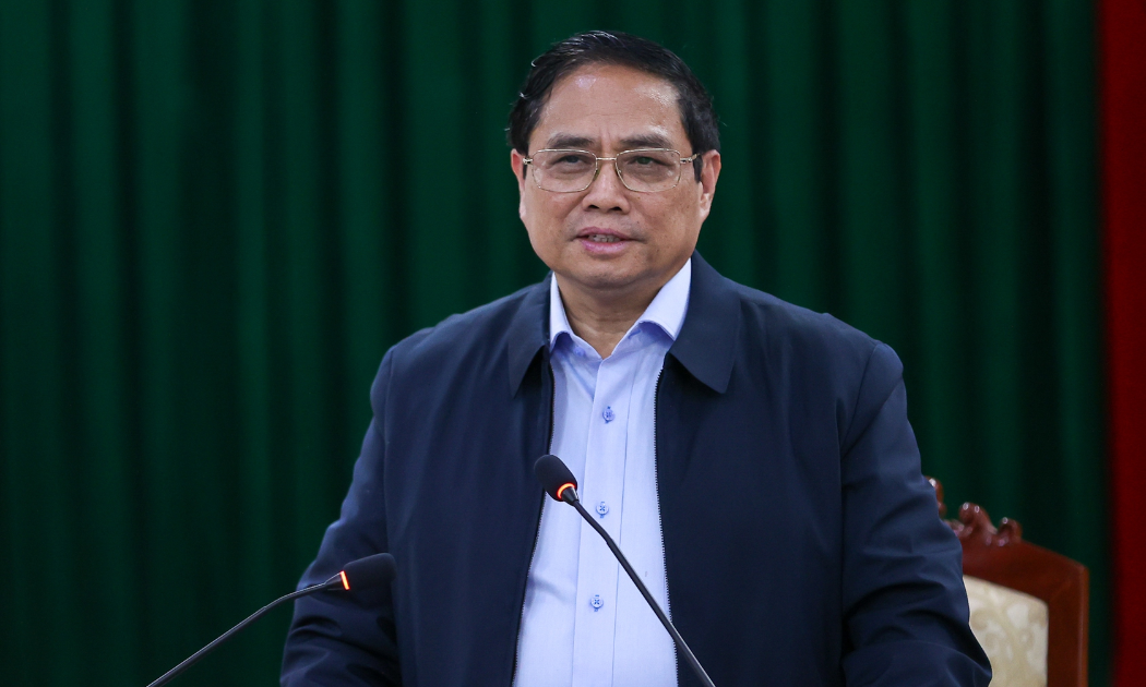 Thủ tướng Phạm Minh Chính phát biểu tại buổi làm việc - Ảnh: VGP